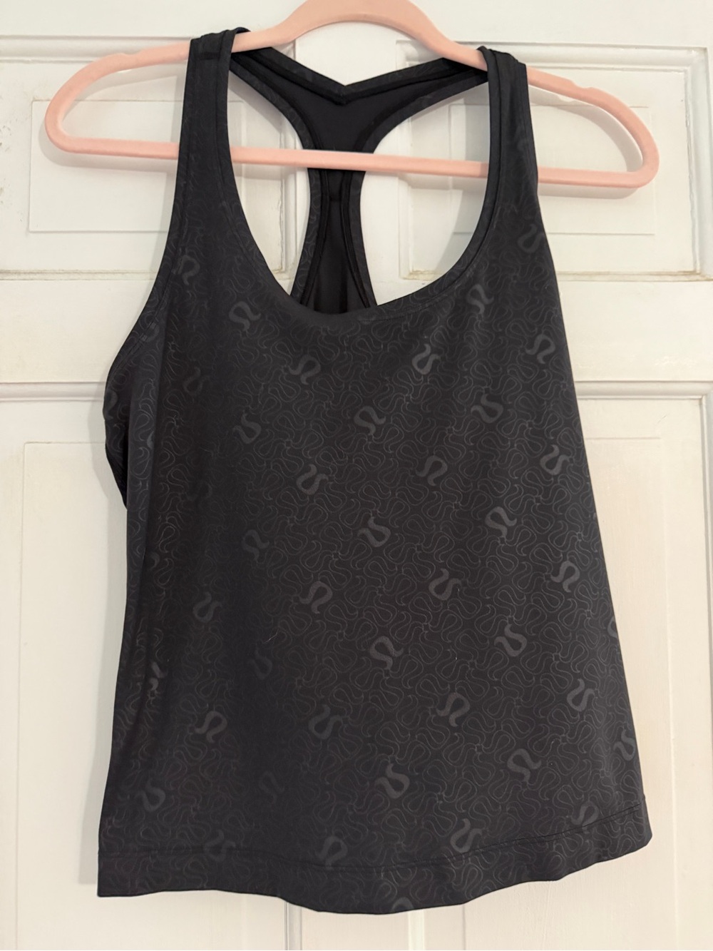 lululemon athletica Charcoal Logo-Print Racerback Tank